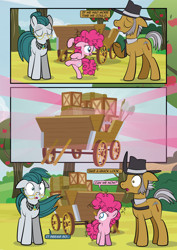 Size: 1920x2715 | Tagged: safe, artist:alexdti, imported from derpibooru, cloudy quartz, igneous rock pie, pinkie pie, pony, comic:how we met, female, filly, filly pinkie pie, younger