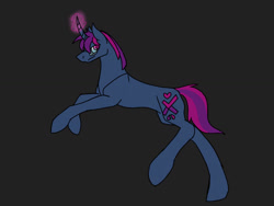 Size: 1024x768 | Tagged: safe, artist:nightshadetheranger, imported from derpibooru, oc, oc only, oc:touchpad criticheart, pony, unicorn, black background, glasses, male, simple background, solo, stallion