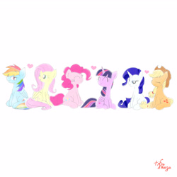 Size: 4096x4096 | Tagged: safe, artist:tiga mega, imported from derpibooru, part of a set, applejack, fluttershy, pinkie pie, rainbow dash, rarity, twilight sparkle, mane six