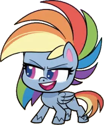 Size: 268x320 | Tagged: safe, artist:pascalmulokozi2, edit, edited screencap, imported from derpibooru, screencap, rainbow dash, pegasus, pony, communication shakedown, my little pony: pony life, spoiler:pony life s02e18, female, mare, not a vector, simple background, solo, transparent background