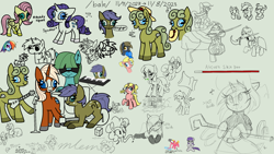 Size: 1920x1080 | Tagged: safe, anonymous artist, artist:maretian, artist:scandianon, artist:truthormare, applejack, fluttershy, lyra heartstrings, maud pie, pinkie pie, rainbow dash, rarity, twilight sparkle, oc, oc:9309, oc:dared step, oc:finnmare, oc:hate comment, oc:lurky lone, pony, /bale/, /mlp/, aggie.io, elden ring, numget