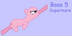 Size: 1025x517 | Tagged: safe, artist:howardthebrony38, imported from derpibooru, earth pony, pony, lesson zero, season 2, bald, base, female, frown, g4, lavender background, mare, ms paint, purple text, simple background, solo, superhero, text, trace