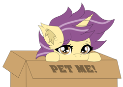 Size: 4092x2893 | Tagged: safe, artist:sadpanda1268, imported from derpibooru, oc, oc only, pony, box, pony in a box