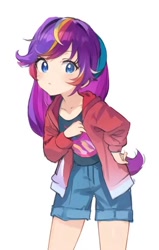 Size: 382x600 | Tagged: safe, artist:robertsonskywa1, sunny starscout, human, equestria girls, ai assisted, ai content, ai generated, anime, clothes, equestria girls-ified, g5, g5 to equestria girls, generation leap, pinegraph.ai, simple background, white background