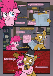 Size: 1920x2715 | Tagged: safe, artist:alexdti, imported from derpibooru, igneous rock pie, pinkie pie, earth pony, pony, comic:how we met, female, filly, filly pinkie pie, hug, this will end in pain, younger