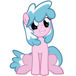 Size: 1501x1501 | Tagged: safe, artist:the smiling pony, imported from derpibooru, oc, oc only, oc:artabana, pony, unicorn, derpibooru community collaboration, .svg available, 2024 community collab, grin, looking at you, sitting, smiling, smiling at you, solo, vector