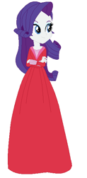 Size: 291x591 | Tagged: safe, artist:cheerful9, artist:selenaede, imported from derpibooru, rarity, human, equestria girls, clothes, dress, eliza (the wild swans), female, gown, humanized, smiling, solo, the wild swans