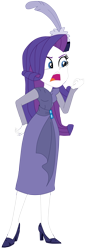 Size: 3372x9896 | Tagged: safe, artist:lobo299, imported from derpibooru, rarity, equestria girls, equestria girls series, rarity investigates: the case of the bedazzled boot, clothes, detective rarity, female, high heels, rarity investigates (eqg): applejack, shoes, simple background, solo, transparent background