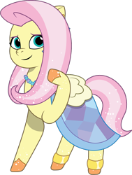 Size: 788x1045 | Tagged: safe, artist:prixy05, imported from derpibooru, fluttershy, pegasus, pony, crystal ball (episode), female, g4, g4 to g5, g5, generation leap, mare, my little pony: tell your tale, simple background, solo, transparent background, vector