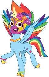 Size: 939x1451 | Tagged: safe, artist:prixy05, imported from derpibooru, rainbow dash, pegasus, pony, bridlewoodstock, bridlewoodstock (tell your tale), female, g4, g4 to g5, g5, generation leap, mare, my little pony: tell your tale, simple background, solo, spread wings, transparent background, vector, wings