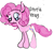 Size: 2048x1869 | Tagged: safe, artist:dddddaxie998839, imported from derpibooru, pinkie pie, earth pony, pony, g4, h, simple background, solo, white background