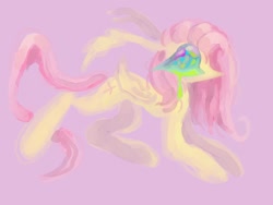 Size: 1200x900 | Tagged: safe, artist:larvaecandy, imported from derpibooru, fluttershy, pegasus, pony, g4, pink background, simple background