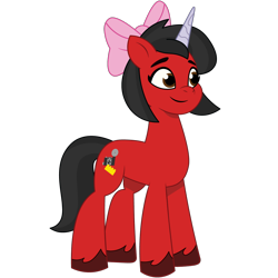 Size: 1200x1200 | Tagged: safe, artist:prixy05, imported from derpibooru, oc, oc:minnie motion, pony, unicorn, bow, female, g5, hair bow, my little pony: tell your tale, simple background, transparent background