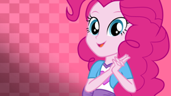 Size: 3840x2160 | Tagged: safe, artist:octosquish7260, imported from derpibooru, pinkie pie, human, equestria girls, clothes, female, solo