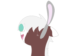 Size: 4000x3000 | Tagged: safe, artist:polynya, imported from twibooru, oc, oc only, oc:molli mantra, earth pony, pony, balancing, bunny ears, bust, colored, earth pony oc, easter, easter egg, eyes closed, female, flat colors, holiday, image, mare, open mouth, playing, png, profile, solo