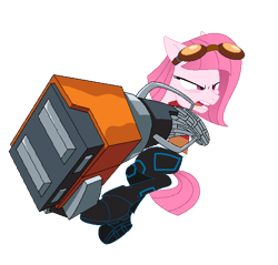 Size: 636x607 | Tagged: safe, artist:tanahgrogot, imported from derpibooru, oc, oc only, oc:annisa trihapsari, earth pony, pony, series:the guardian of leadership, angry, base used, clothes, cosplay, costume, crossover, earth pony oc, female, furious, generator rex, goggles, goggles on head, jacket, mare, open mouth, pants, rex salazar, shirt, shoes, simple background, smack hand, solo, transparent background