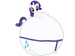 Size: 3264x2448 | Tagged: safe, artist:simonstudio587, imported from derpibooru, rarity, pony, unicorn, female, g4, inflation, looking at you, mare, simple background, smiling, smiling at you, solo, spherical inflation, sumo, transparent background