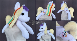 Size: 2225x1200 | Tagged: safe, artist:one-violet-rose, artist:onevioletrose, imported from derpibooru, oc, oc only, oc:rainbow art, pegasus, irl, photo, photography, plushie