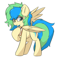 Size: 1600x1600 | Tagged: safe, artist:hcl, imported from derpibooru, oc, oc only, oc:hcl, pegasus, pony, simple background, solo, white background