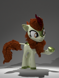 Size: 960x1280 | Tagged: safe, artist:mrwithered, imported from derpibooru, autumn blaze, kirin, 3d, blender, cloven hooves, female, solo