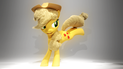 Size: 1920x1080 | Tagged: safe, artist:mrwithered, imported from derpibooru, applejack, pony, 3d, blender, solo