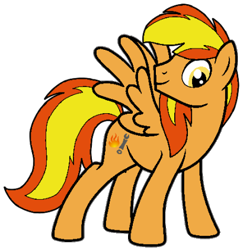 Size: 410x422 | Tagged: safe, artist:noi kincade, imported from derpibooru, oc, oc only, oc:firey ratchet, pegasus, g4, male, simple background, smiling, solo, stallion, transparent background