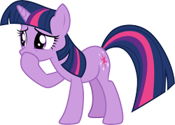 Size: 4199x3000 | Tagged: safe, artist:cloudy glow, imported from derpibooru, twilight sparkle, pony, unicorn, a canterlot wedding, .ai available, female, g4, hoof over mouth, mare, sad, simple background, solo, transparent background, unicorn twilight, vector