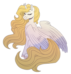 Size: 2900x3000 | Tagged: safe, artist:kikirdcz, imported from derpibooru, oc, oc only, alicorn, pony, colored wings, female, mare, simple background, solo, transparent background, two toned wings, wings