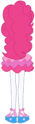 Size: 234x825 | Tagged: safe, artist:backviewer2160, imported from derpibooru, pinkie pie, equestria girls, clothes, female, g4, rear view, shoes, solo