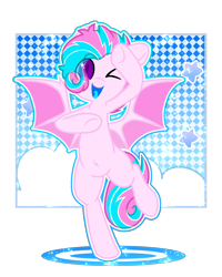 Size: 1996x2489 | Tagged: artist needed, source needed, safe, imported from derpibooru, oc, oc only, oc:sweetie swirl, bat pony, bat pony oc, bat wings, belly button, bipedal, blue tongue, femboy, male, multicolored hair, simple background, solo, transparent background, wings