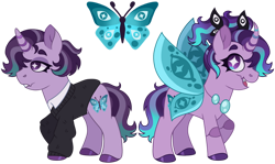 Size: 1024x611 | Tagged: safe, artist:strawberry-spritz, imported from derpibooru, oc, oc:ringlet, changedling, changeling, pony, unicorn, offspring, parent:queen chrysalis, simple background, solo, transparent background