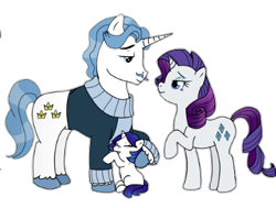 Size: 419x317 | Tagged: safe, artist:gamblingfoxinahat, imported from ponybooru, fancypants, rarity, oc, pony, unicorn, family, female, filly, foal, male, mare, offspring, parent:fancypants, parent:rarity, parents:raripants, raripants, shipping, simple background, stallion, straight, transparent background