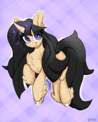 Size: 2528x3152 | Tagged: safe, artist:neoncel, imported from derpibooru, oc, oc:tiz honolulu, pony, unicorn, female, floating, magic, mare, solo