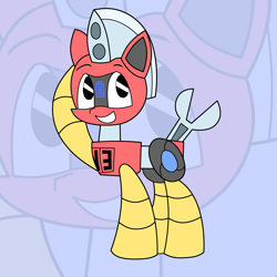 Size: 5000x5000 | Tagged: safe, artist:trackheadtherobopony, imported from derpibooru, oc, oc:trackhead, pony, robot, robot pony, my life as a teenage robot, solo, zoom layer