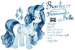 Size: 1920x1290 | Tagged: safe, artist:mrufka69, imported from derpibooru, rarity, pony, alternate design, augmented horn, cloven hooves, horn, pride flag, reference sheet, simple background, solo, transparent background