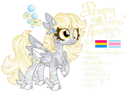 Size: 1920x1388 | Tagged: safe, artist:mrufka69, imported from derpibooru, derpy hooves, pony, alternate design, chest fluff, cloven hooves, ear fluff, eye clipping through hair, feathered fetlocks, female, g4, mare, pride flag, simple background, solo, transparent background