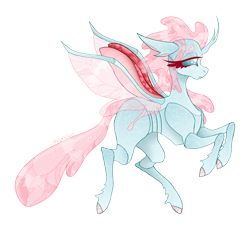 Size: 3431x3143 | Tagged: safe, artist:mrufka69, imported from derpibooru, ocellus, changedling, changeling, alternate design, concave belly, simple background, solo, transparent background