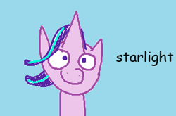 Size: 299x197 | Tagged: safe, artist:rook98, imported from derpibooru, starlight glimmer, pony, unicorn, looking at you, minimalist, modern art, quality, solo