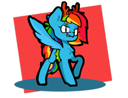 Size: 2600x2000 | Tagged: safe, artist:ronin20181, imported from derpibooru, rainbow dash, pegasus, pony, solo