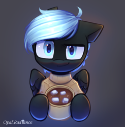 Size: 2912x2954 | Tagged: safe, artist:opal_radiance, imported from derpibooru, oc, oc:midnight lancer, pegasus, pony, chocolate, food, hot chocolate, looking at you, solo