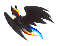 Size: 2000x1500 | Tagged: safe, artist:darky_wings, imported from derpibooru, oc, oc only, oc:darky wings, pegasus, pony, derpibooru community collaboration, 2024 community collab, female, minimalist, modern art, simple background, solo, solo female, transparent background