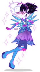 Size: 337x600 | Tagged: safe, artist:cursed soul, imported from derpibooru, oc, human, equestria girls, boots, clothes, clothes swap, crystal guardian, high heel boots, shoes, solo