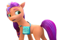 Size: 1280x800 | Tagged: safe, edit, edited screencap, editor:dracoawesomeness, imported from derpibooru, screencap, sunny starscout, earth pony, pony, background removed, female, g5, my little pony: make your mark, not a vector, simple background, solo, transparent background