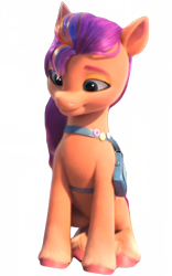 Size: 800x1280 | Tagged: safe, edit, edited screencap, editor:dracoawesomeness, imported from derpibooru, screencap, sunny starscout, earth pony, pony, background removed, episode needed, female, g5, not a vector, simple background, solo, transparent background