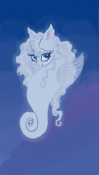 Size: 1152x2047 | Tagged: safe, artist:universalheart, imported from derpibooru, oc, oc only, oc:pearly, pony, sea pony, fin wings, fins, fish tail, flowing mane, ocean, solo, swimming, tail, underwater, water, wings