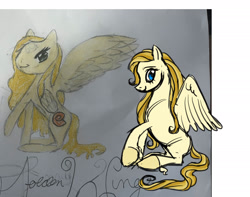 Size: 2047x1609 | Tagged: safe, artist:universalheart, imported from derpibooru, oc, oc only, unnamed oc, pegasus, pony, comparison, digital art, pegasus oc, traditional art, wings