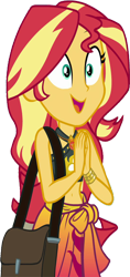 Size: 1189x2520 | Tagged: safe, edit, edited screencap, editor:homersimpson1983, imported from derpibooru, screencap, sunset shimmer, human, equestria girls, background removed, bikini, clothes, female, g4, geode of empathy, magical geodes, not a vector, solo, swimsuit