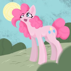 Size: 2048x2048 | Tagged: safe, artist:unduewillow, imported from derpibooru, pinkie pie, earth pony, pony, :p, female, g4, solo, tongue out