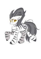 Size: 750x1061 | Tagged: artist needed, safe, imported from derpibooru, oc, oc only, oc:wushi, pony, zebra, looking at you, simple background, solo, white background