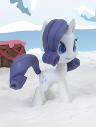 Size: 1092x1446 | Tagged: safe, edit, edited screencap, imported from derpibooru, screencap, rarity, pony, my little pony: pony life, my little pony: stop motion short, cropped, cute, smiling